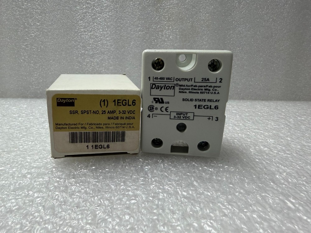 New Dayton Solid State Relay 1EGl6 Input, 4-32VDC NIB