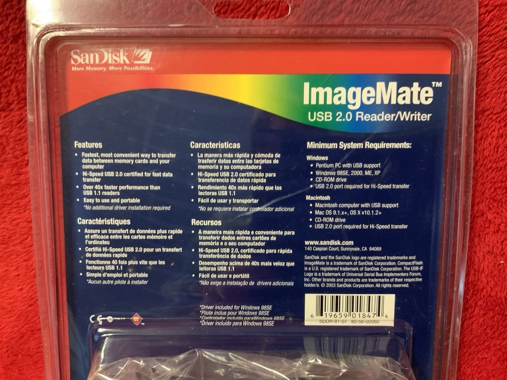 SanDisk Imagemate USB 2.0 Reader/Writer CompactFlash Type I & II Brand New