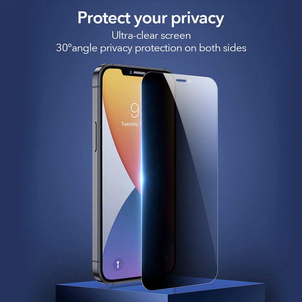 Privacy Tempered Glass Screen Protector for iPhone 15/ 15 Pro 15Plus/ 15 Pro Max