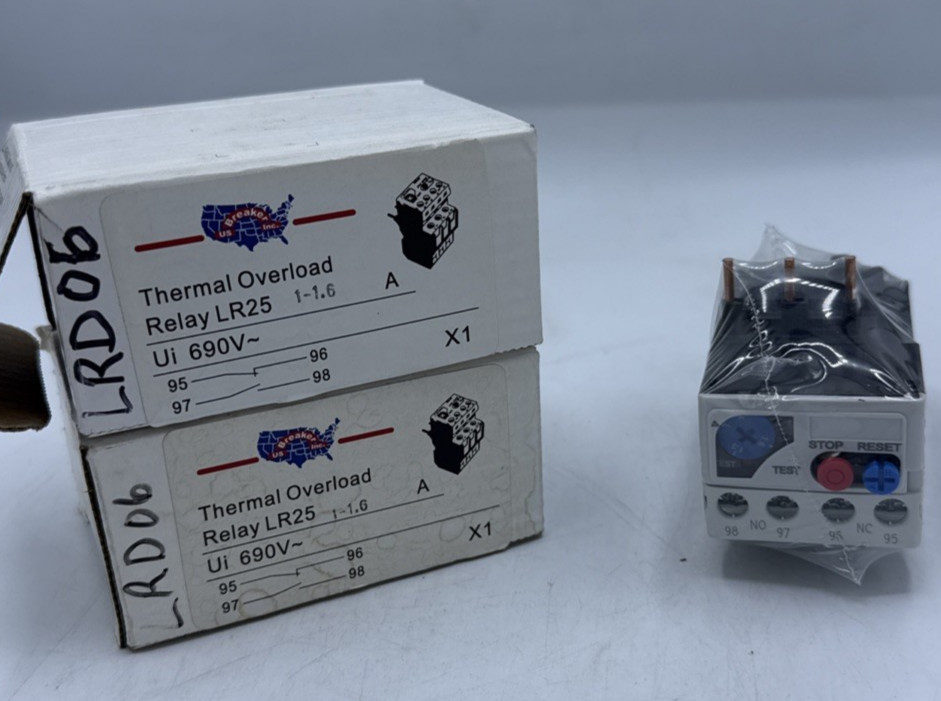 US BREAKERS LR25-A1X6   1 - 1.6 AMP  (QUANTITY 2)