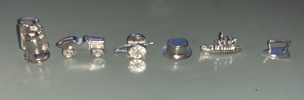 Monopoly Replacement Pieces * Set Of 6 Pieces *