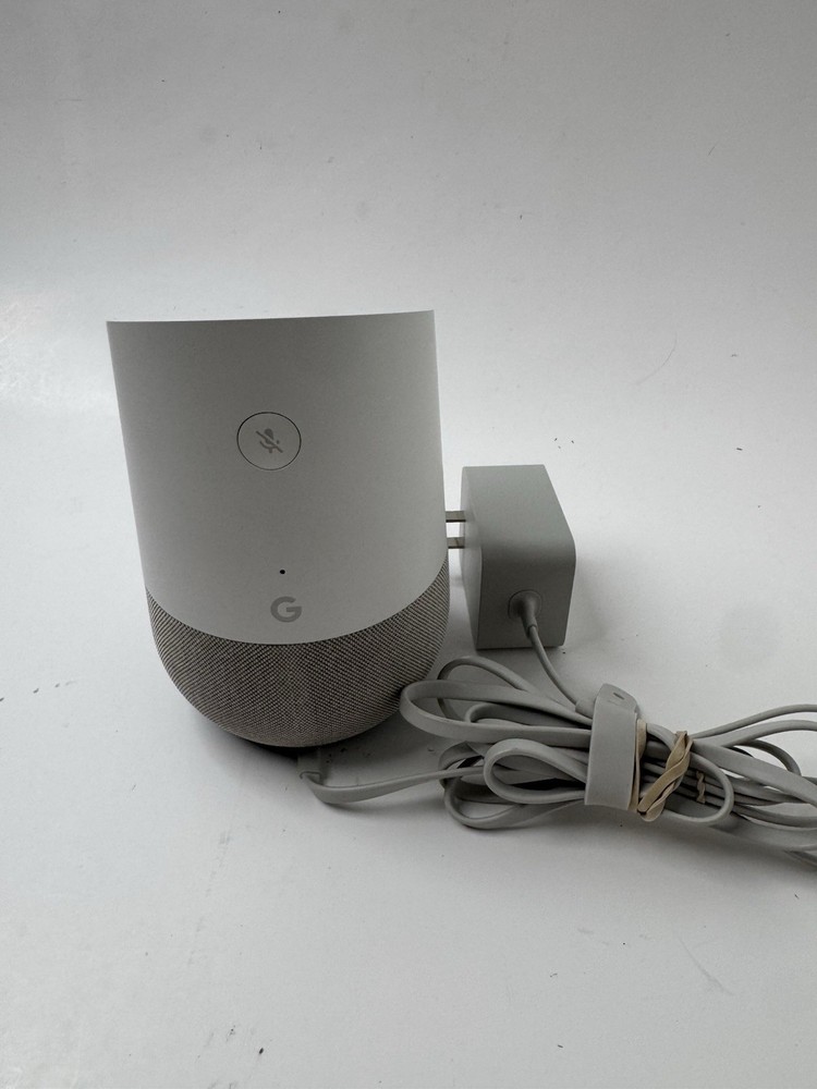 Google Home Smart Speaker 1st Gen Voice Assistant WiFi Bluetooth White