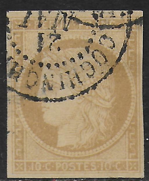 French Colonies stamps 1871 YV 11 CANC VF