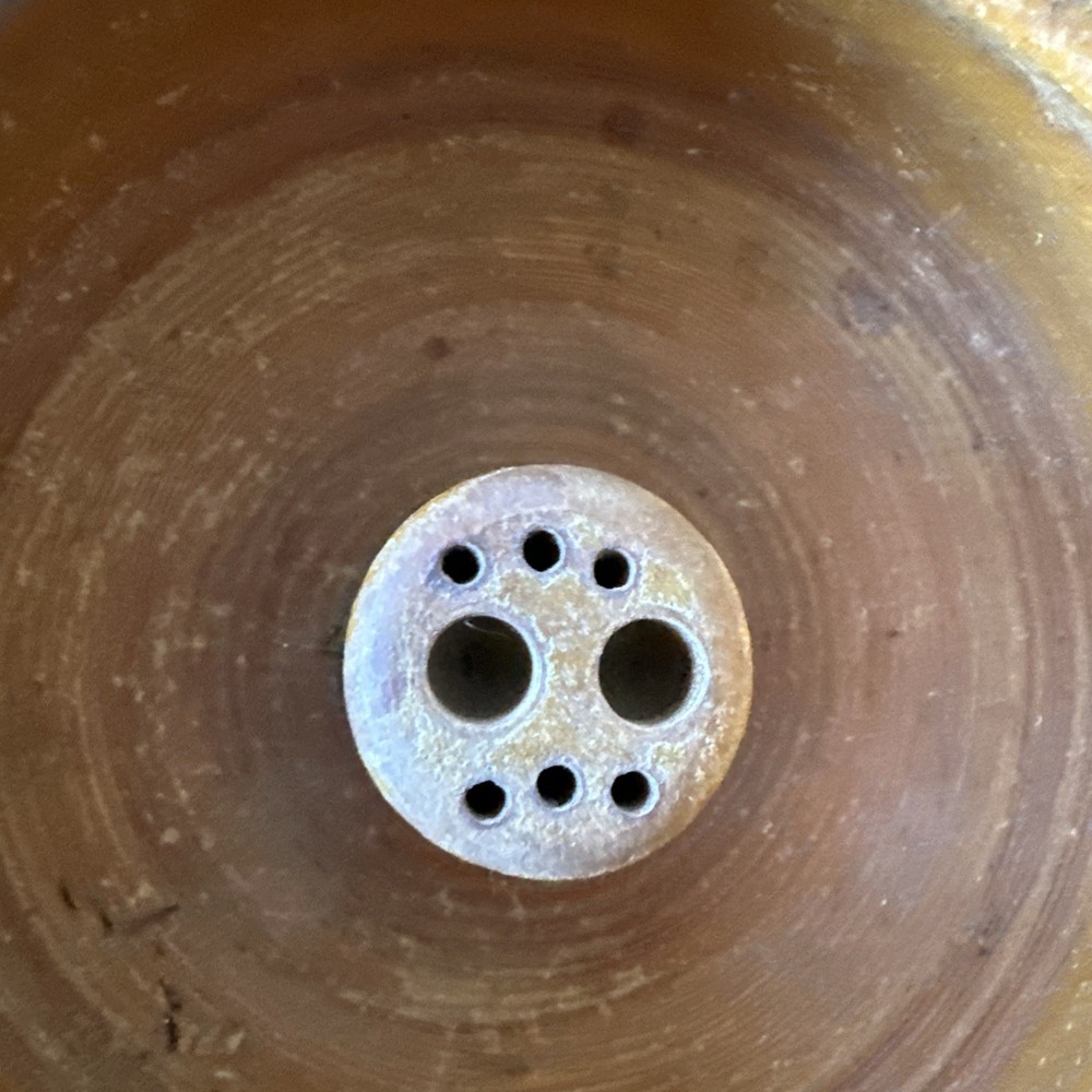 vintage rustic wood nut bowl w/nutcracker 3 picks