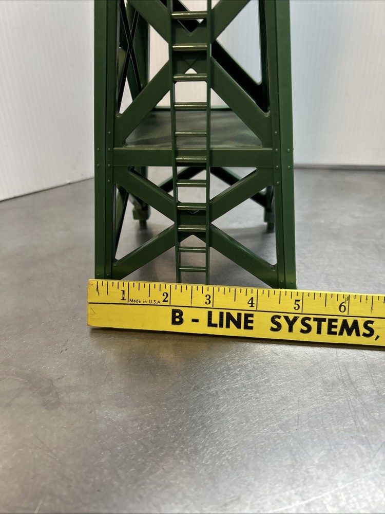 Used Green Plastic Train Track Tower,