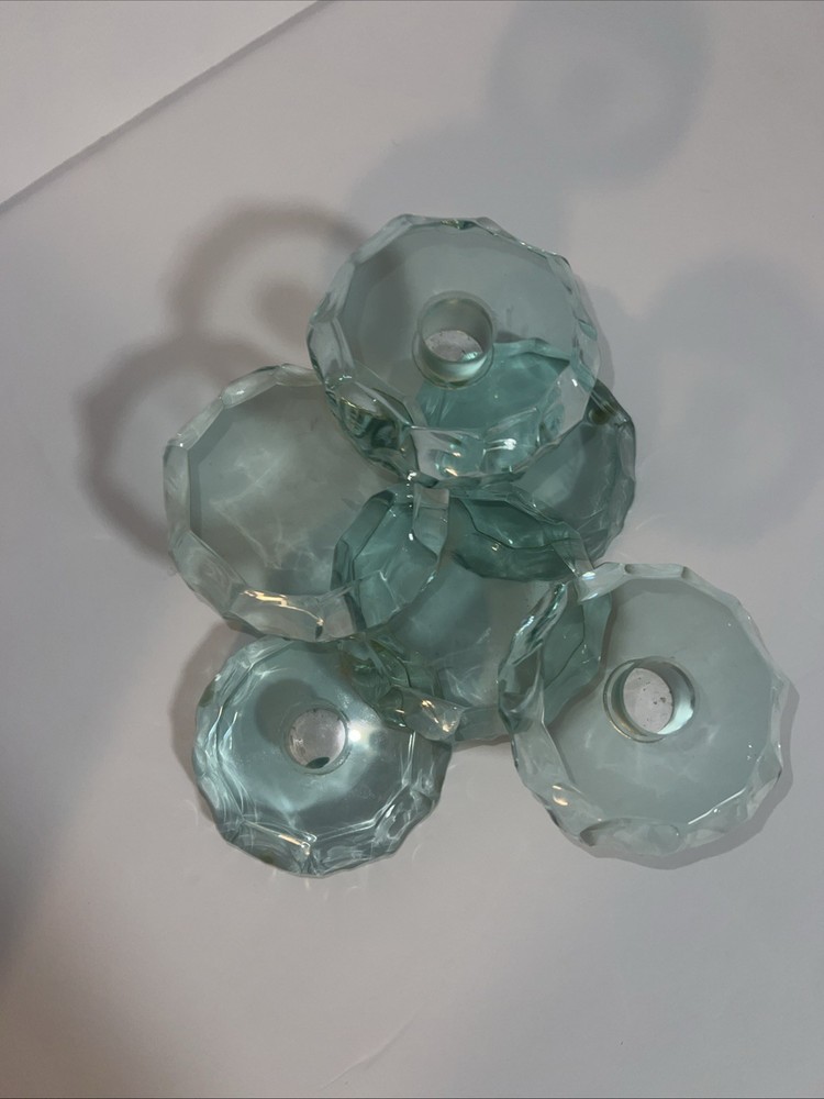 Stephan Schlanser Ice Chip multi level candle holder 1992 RARE Signed