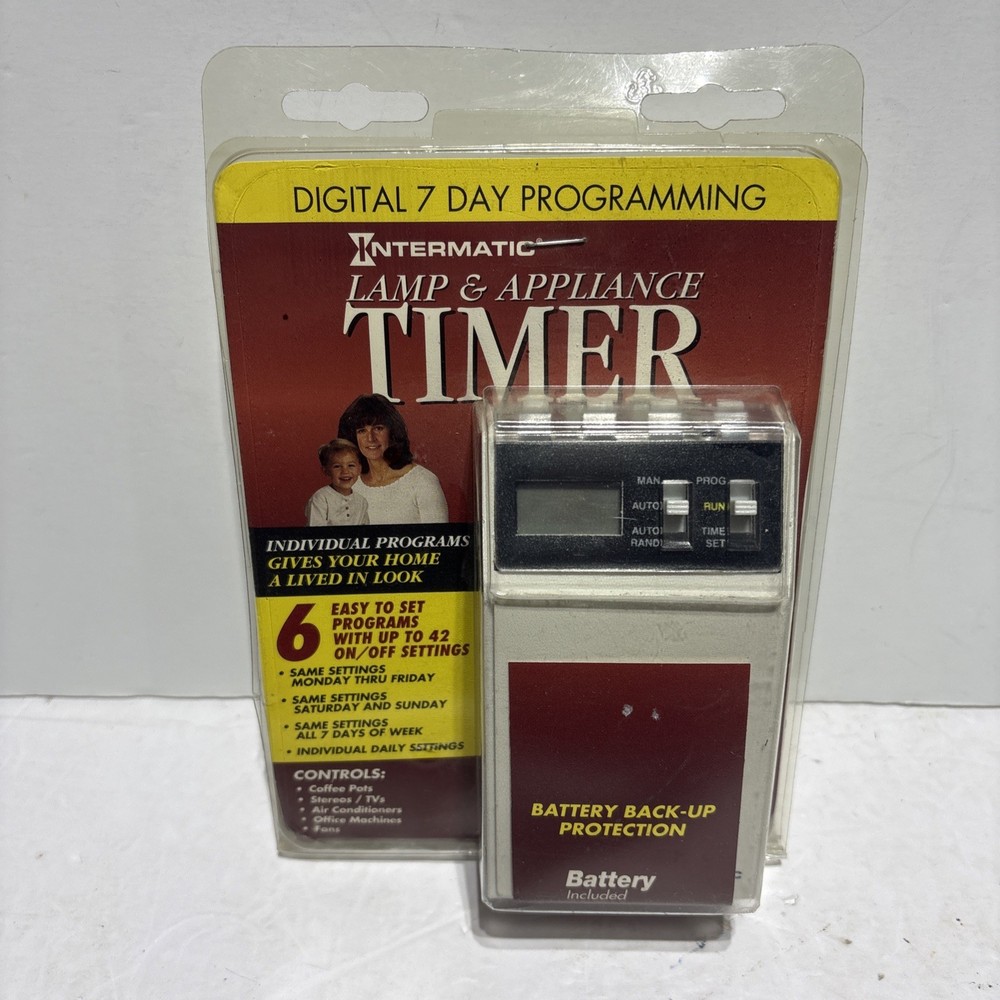 Vtg Intermatic DT7C Digital Lamp & Appliance  Timer Programmable 7 Day NOS