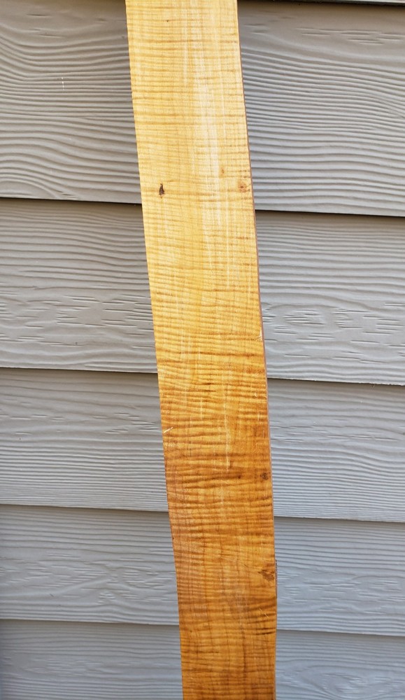🔥 70.25" CURLY FIDDLEBACK TIGER MAPLE MUZZLELOADER RIFLE LONGRIFLE Blank Slab