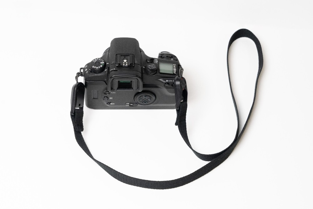 Black Canvas 40" Camera Strap & Wrist Strap COMBO w/ Peak Design Anchors
