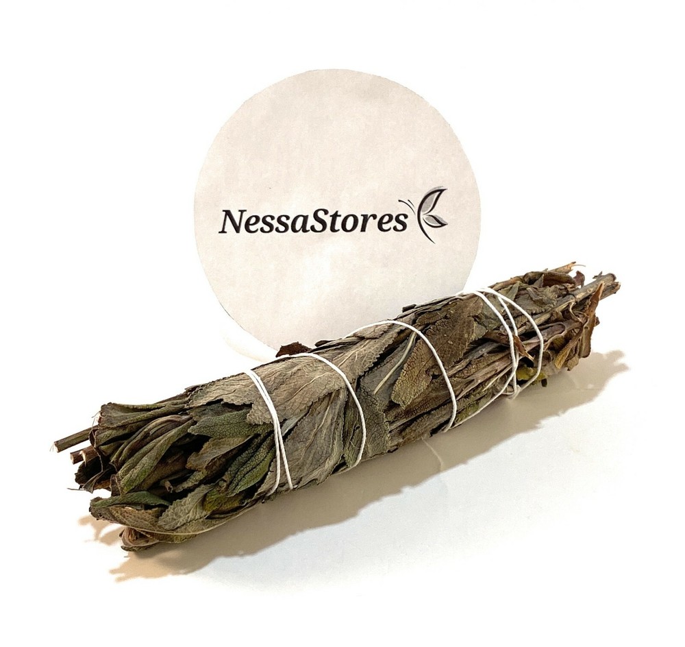 NessaStores- Black Sage Smudge Incense 4"-5" Bundle (8 pcs) #JC-147
