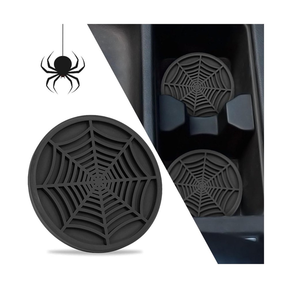 4 Pack Car Cup Holder Coasters, Cute and Creativity Cup Holder Insert Coaster...