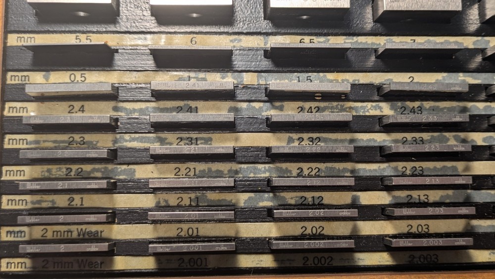 STARRETT WEBBER Gage Block Set in Original Box No Missing Pieces