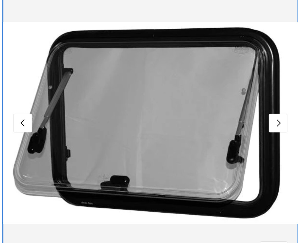 NIB Arctic Tern Window 450x610mm, 24-34mm Wall Thickness (White Shade)