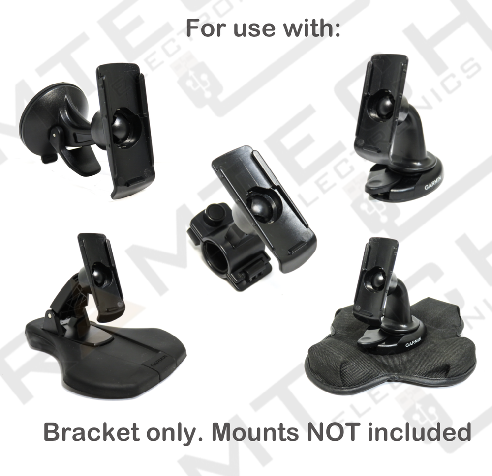 Spine Cradle Bracket Clip Mount for Select Garmin Handheld GPS + Bonus Strap