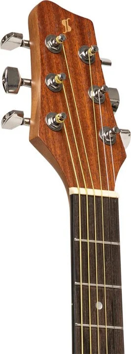 Electro-acoustic auditorium guitar with cutaway