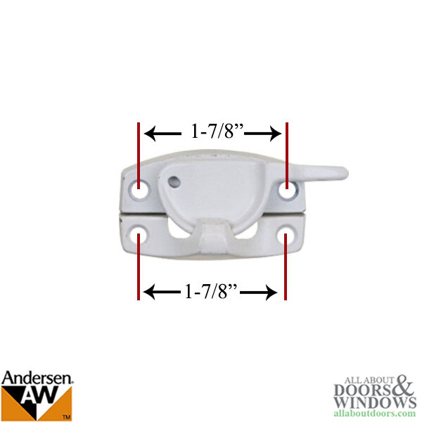 Andersen Window Sash Lock For Double Hung Windows 2 Pack Sash Lock and Keeper