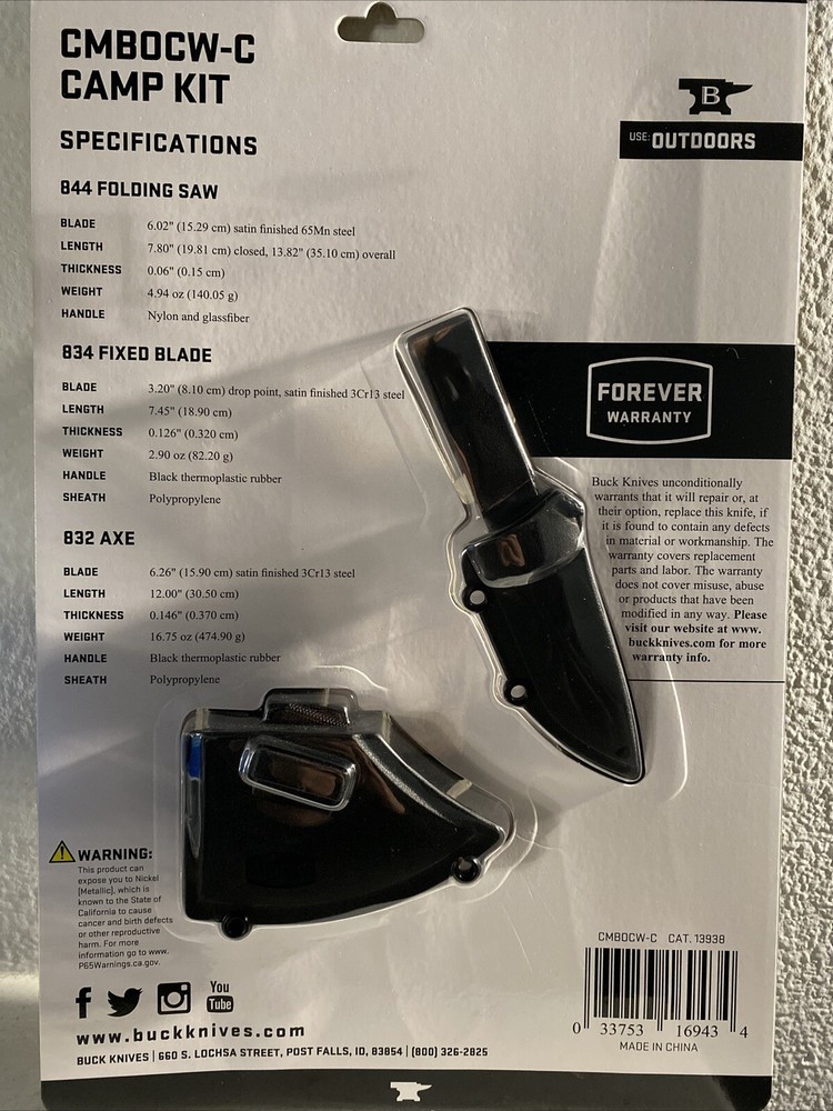 BUCK Knives Camp Kit