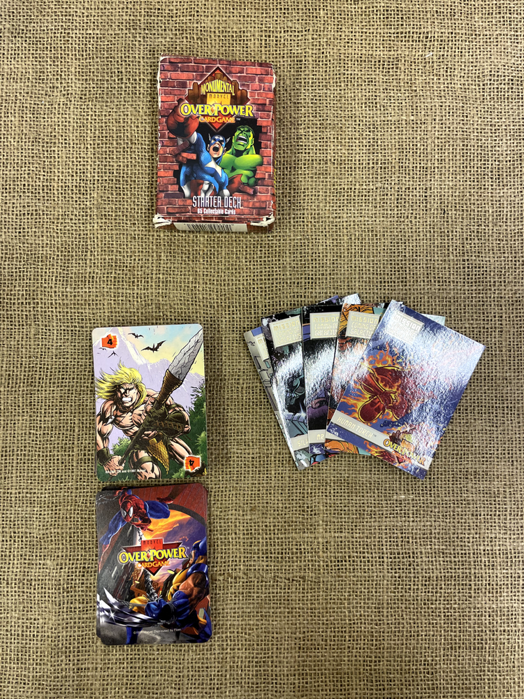 1997 MARVEL MONUMENTAL OVER POWER CARD GAME STARTER DECK CCG RPG