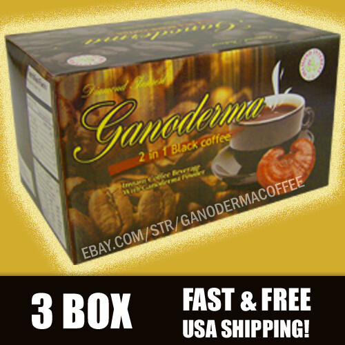 Ganoderma 2 in 1 Black Coffee - 3 Box(60 ct) - Free Shipping