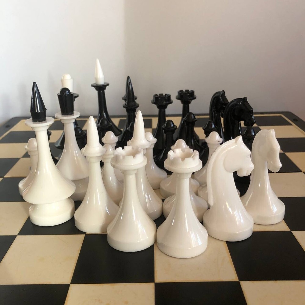 Vintage ussr Plastic Chess table Game