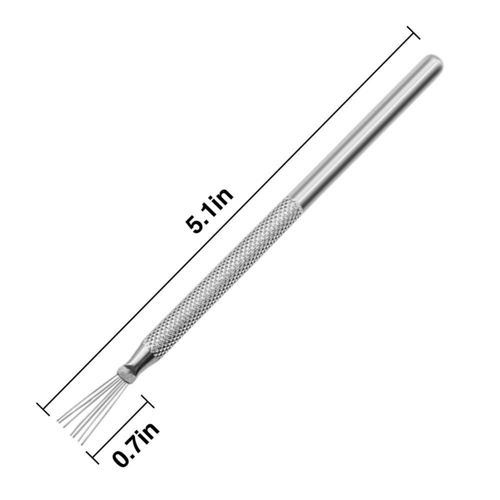 2 PCS Clay Scoring Tools, Stainless Steel Pottery Tool, L, 2PCS Tools