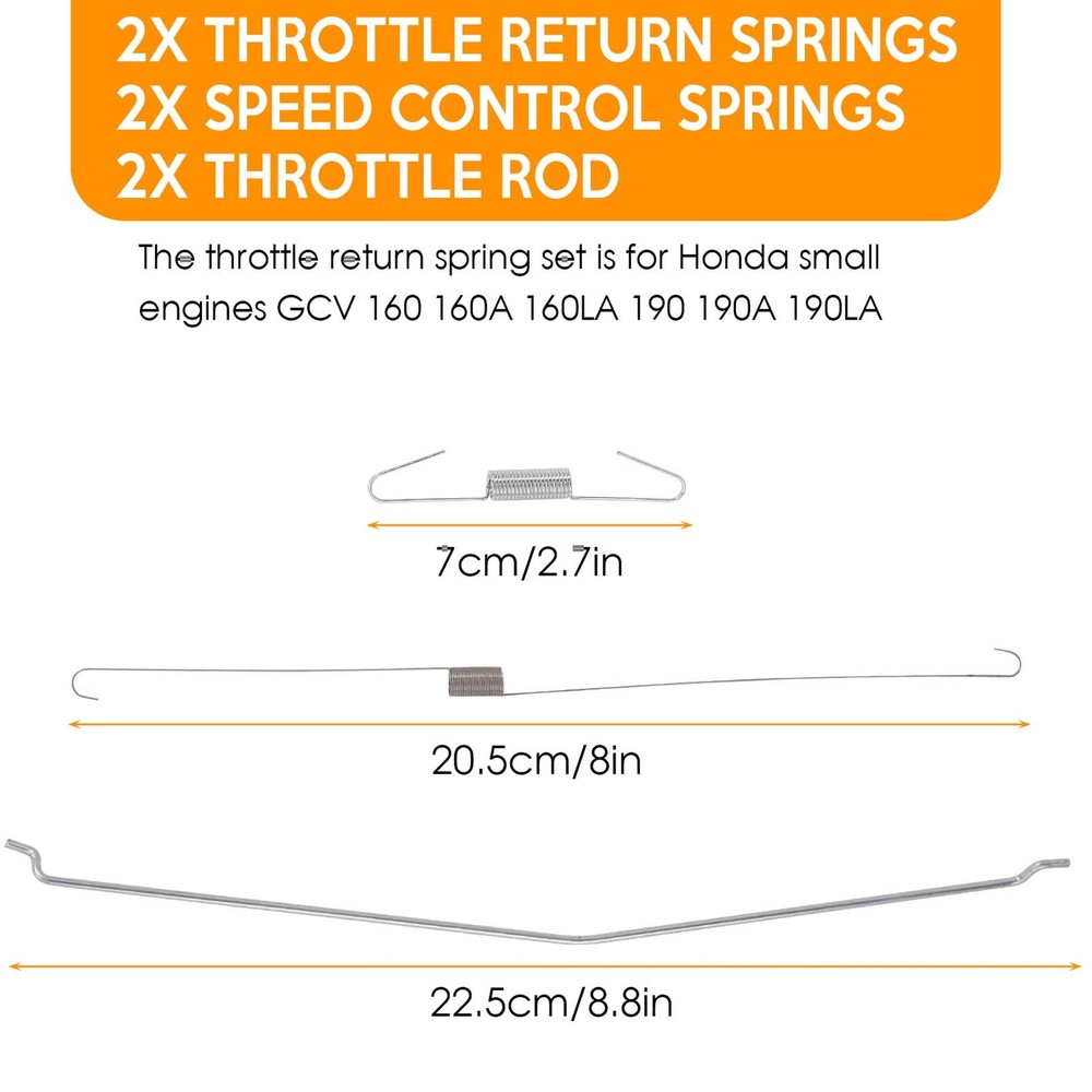 36 Pack Throttle Springs Assortment Throttle Return Springs Linkage Kit Speed...