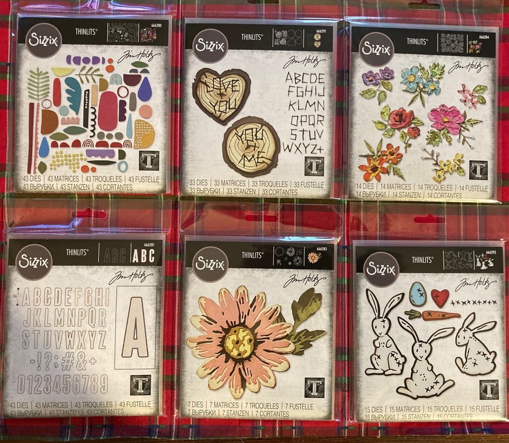 Sizzix Thinlits Metal Die Pack designed by TIM HOLTZ 35+ TO CHOOSE FROM