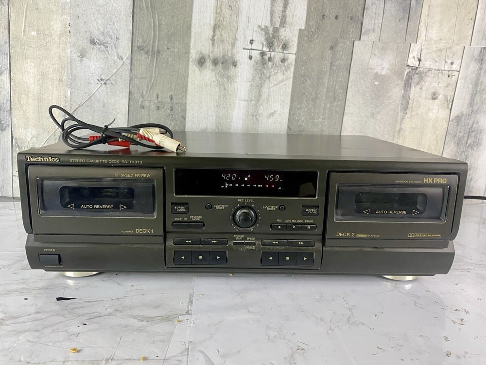Technics RS-TR373 Dual Cassette Player/ Recorder - Read