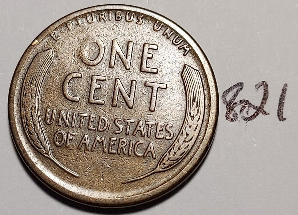 1921-S Lincoln Wheat Cent #821
