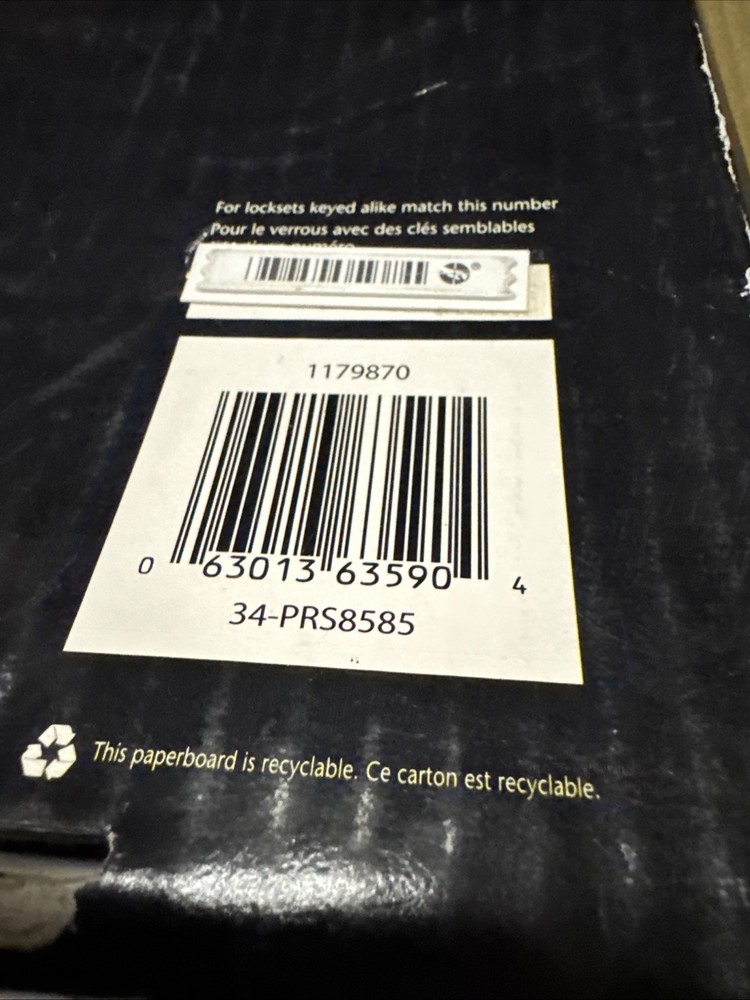 Pro Set Front Door Lock Handle and Deadbolt - Full Door Handle & Lock Set