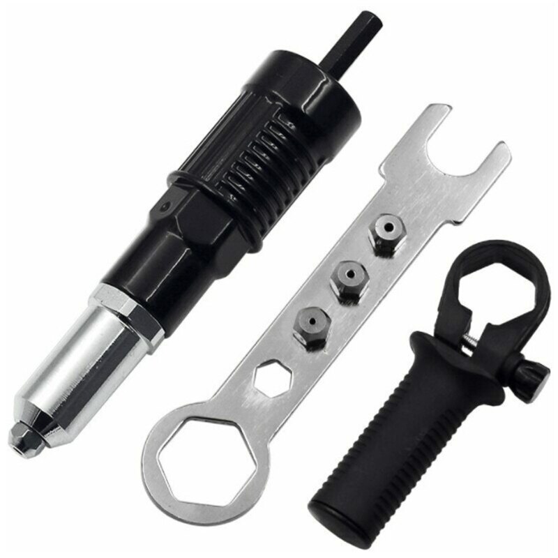 Electric Rivet Nut Gun Machine Core Pull Accessories Riveting Gun Drill Adapter