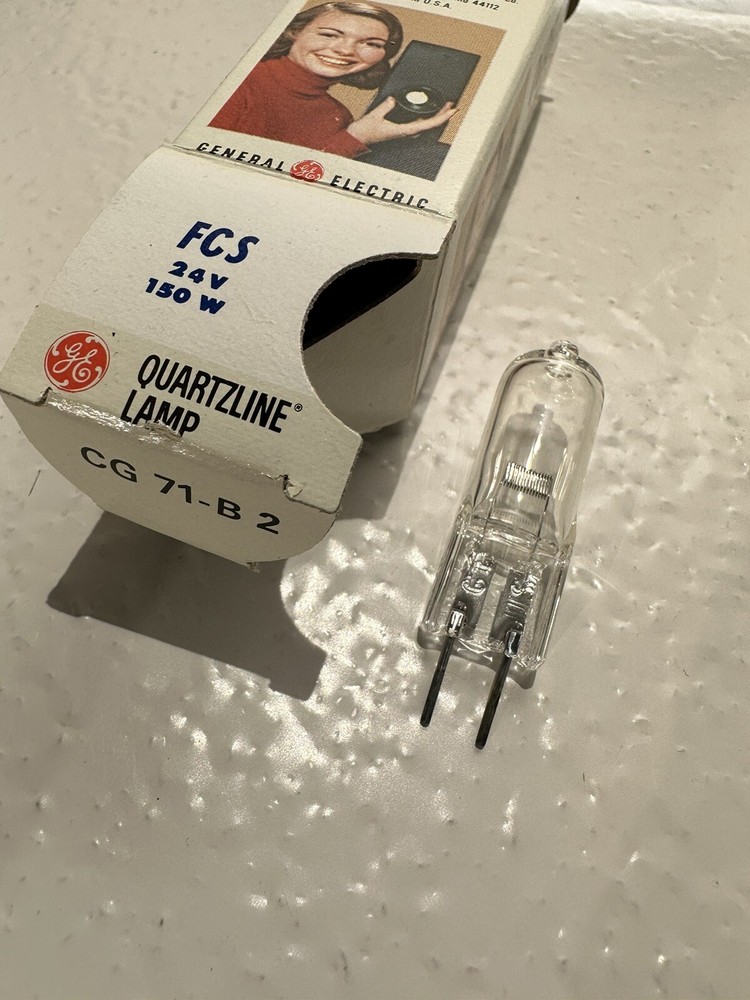 FCS HLX  "2-pack" projector lamp projection light bulb microfilm 24v 150w, G.E.