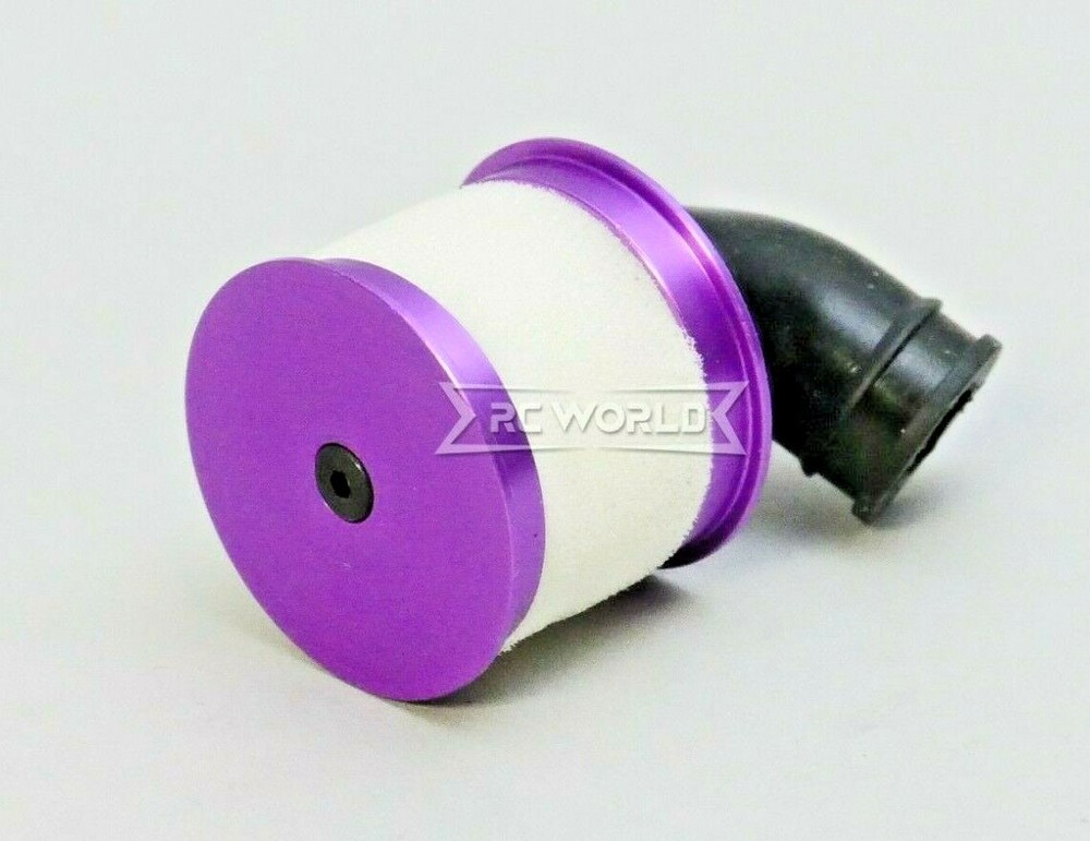 RC 1/10 Nitro Engine AIR FILTER Intake Metal/Rubber -SILVER-