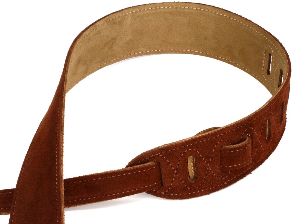 Levy's MS12 Suede Guitar Strap - Brown