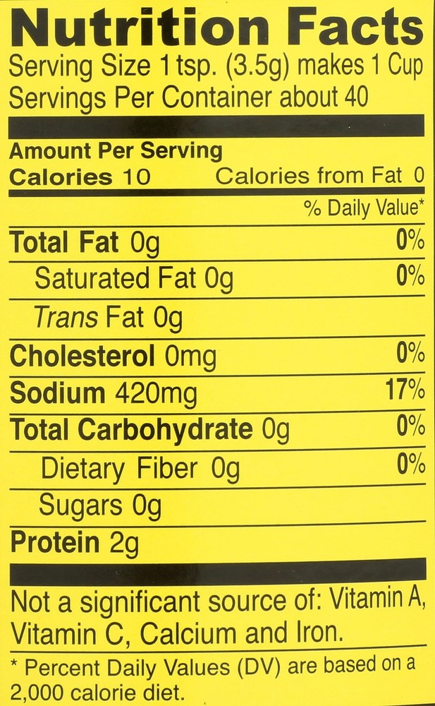 Vegetable Broth and Seasoning - 5 oz. can