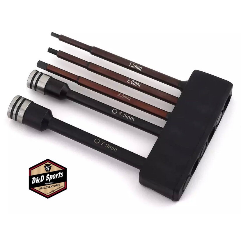 ProTek RC PTK-8462 "TruTorque" 5-Piece 1/4" Drive Hex & Nut Driver Set