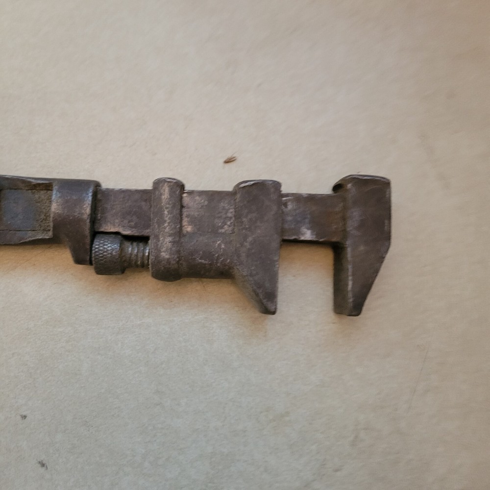 Vintage Adjustable Pipe / Monkey Wrench 8" Open Handle Un-restored Works Great