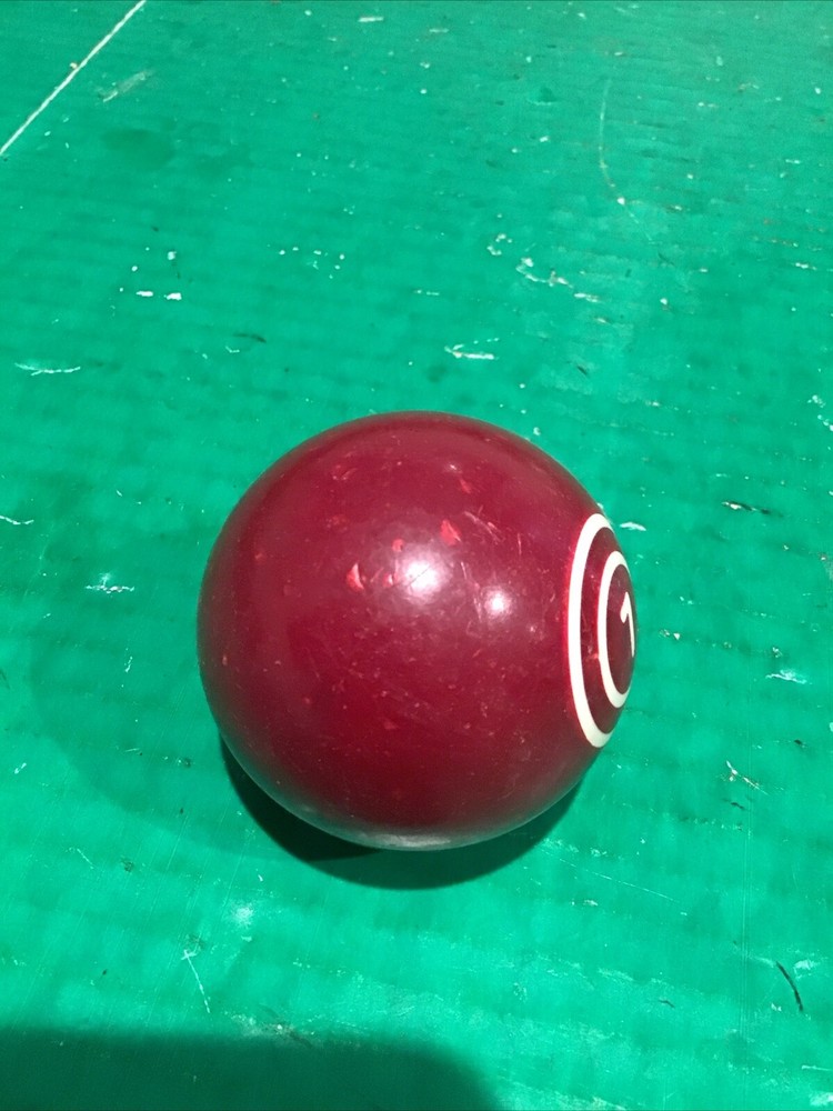 VTG Replacement 2 Ring Circle Billiard Pool Ball 2 1/4" # 7 Burgundy Solid (E)