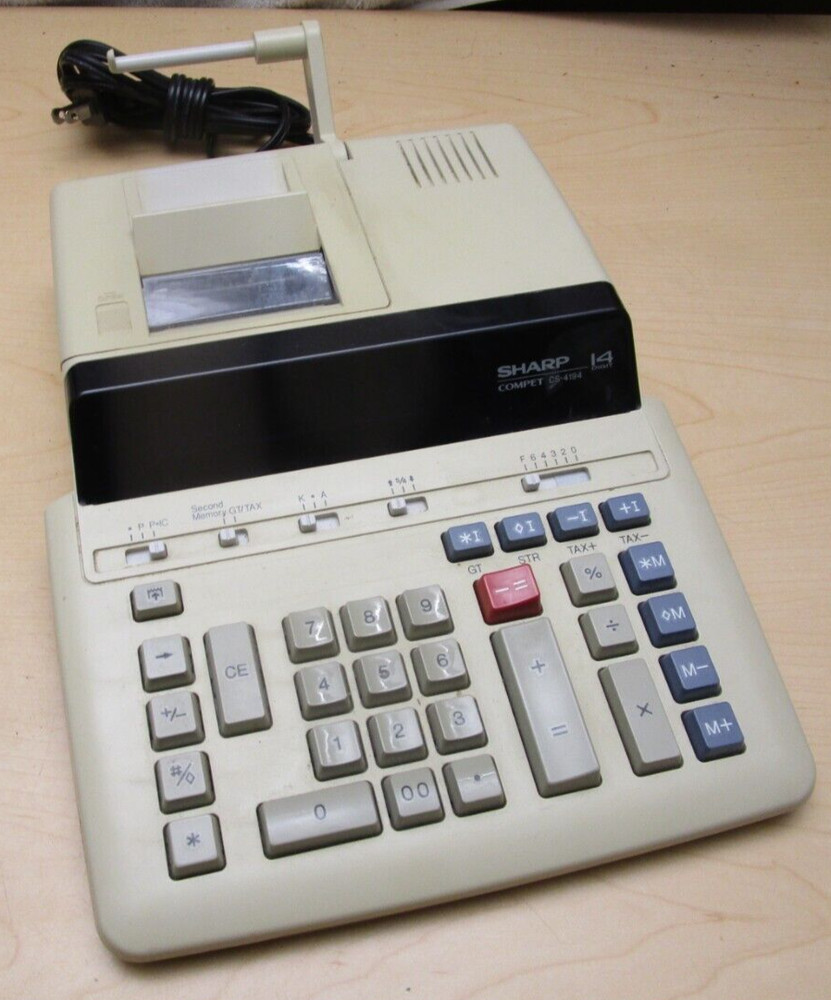 Vintage Sharp Compet CS-4194 Digital Printing Calculator