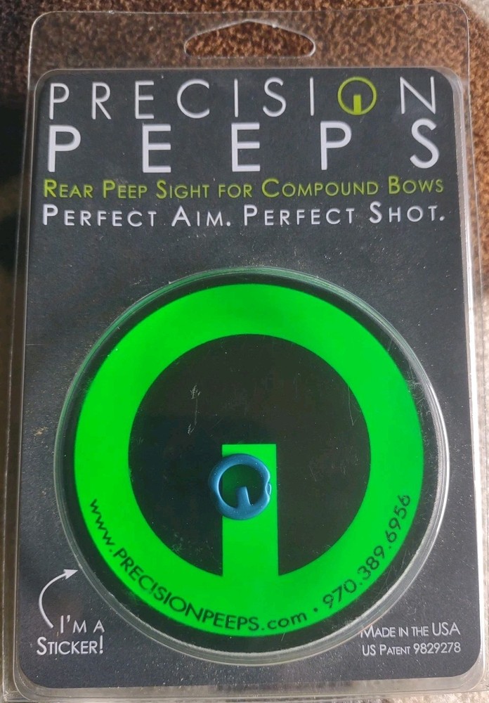 Precision Peeps Pro Peep Sight, Anti-Glare Interior String Perfect Aim