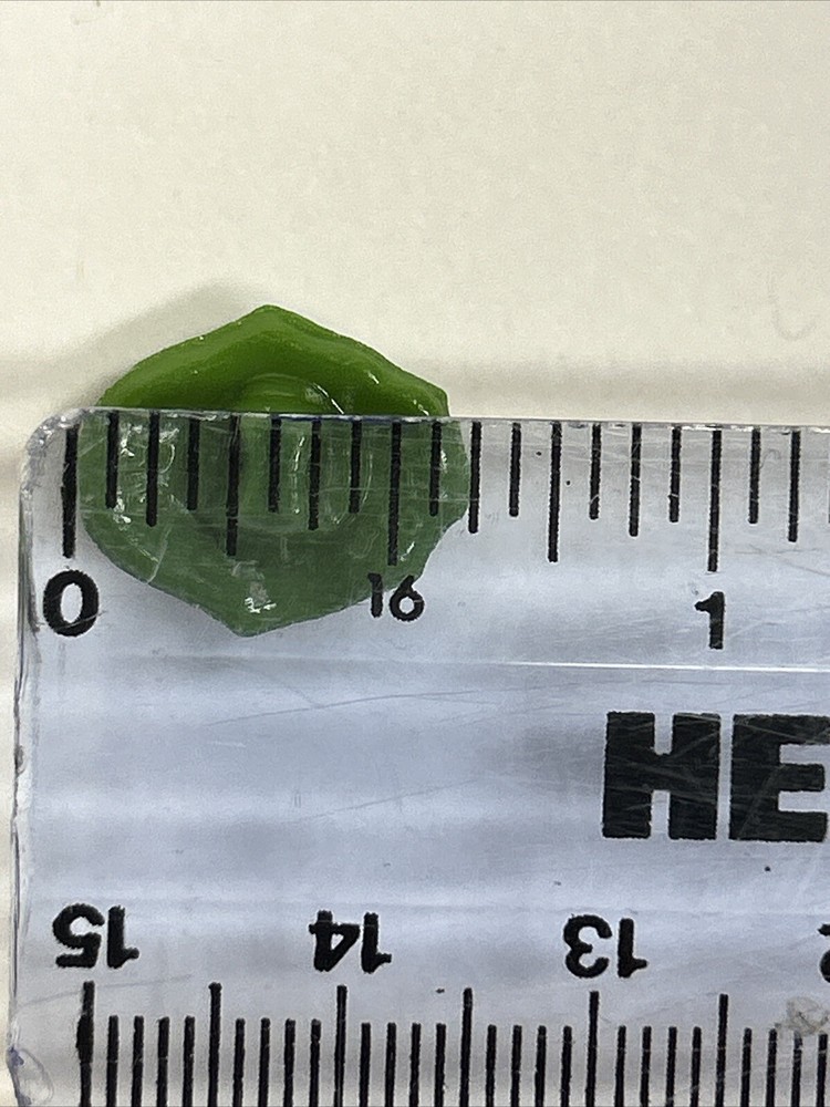 Vintage Sewing Button Plastic Green Frog