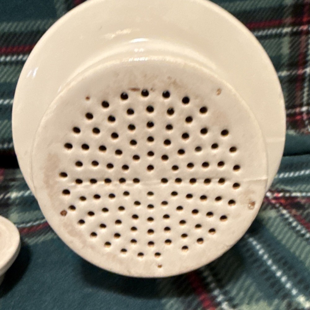 Vintage Ceramic Basket Tea Infuser with Lid