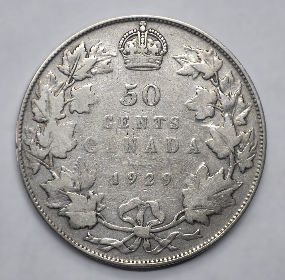 1929 Canada 50 cents