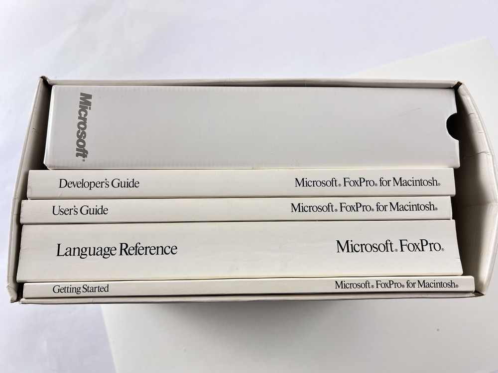 Vintage Microsoft FoxPro 2.5 Macintosh Relational Database System Complete Boxed