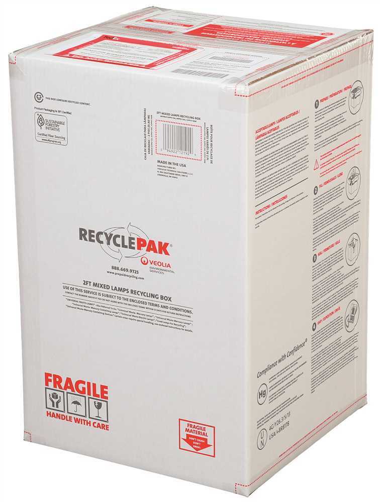 2 ft. Mixed Lamp Recycling Box