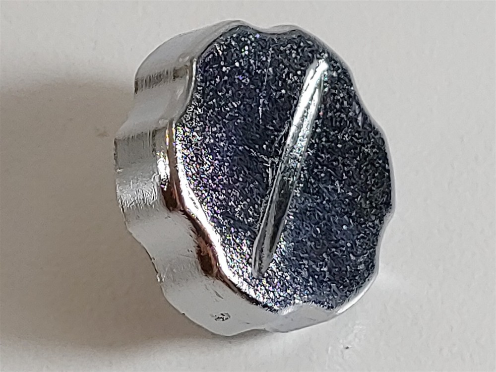 Lot of 4 Workman KN5PC Radio OEM Plastic Chrome 5mm Thread Replacement Knobs