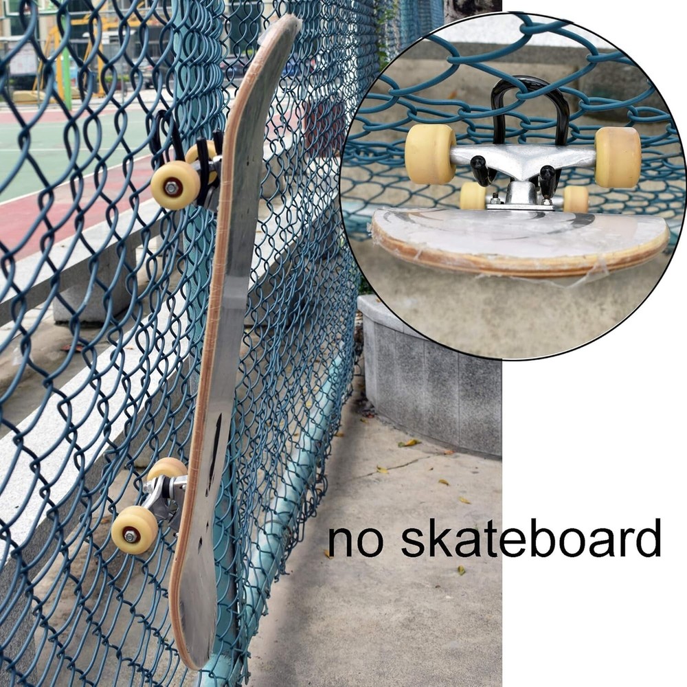 Metal Skateboard Wall Mount Rack 4-Pack Adjustable for Storage Display Vertical