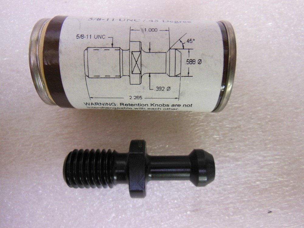 JM12622 - Toolholder Retention Knobs - thread size 5/8-11 UNC - NEW