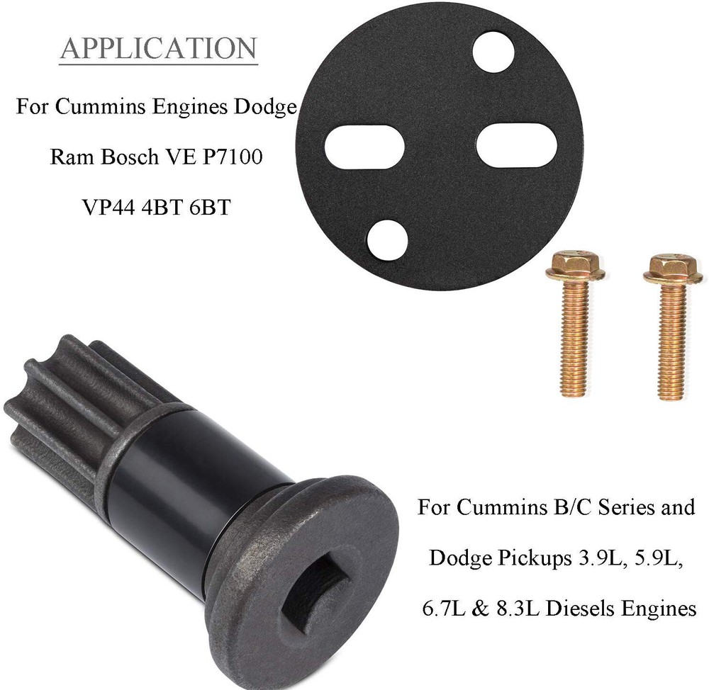 Injection Pump Gear Puller + Engine Barring Tool For Dodge Cummins VE P7100 VP44