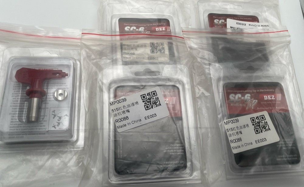 (5 pack ) dez sc-6 airless spray tip 515